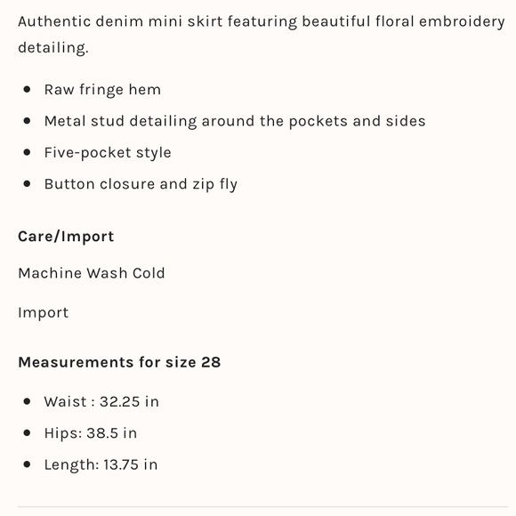 Free people - Embroidered skirt - Picture 7 of 7